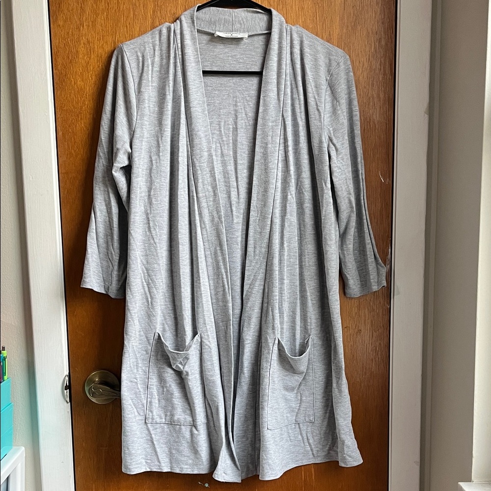 Zenana Outfitters Light Gray Cardigan